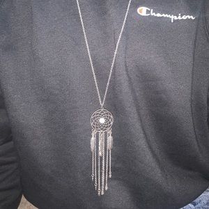Longer dream catcher necklace